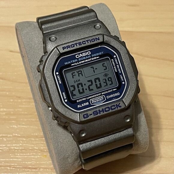Casio G-Shock DW-056SD-8S Silver Dragon Men's Square 056 5600 Digital Watch - Picture 3 of 12
